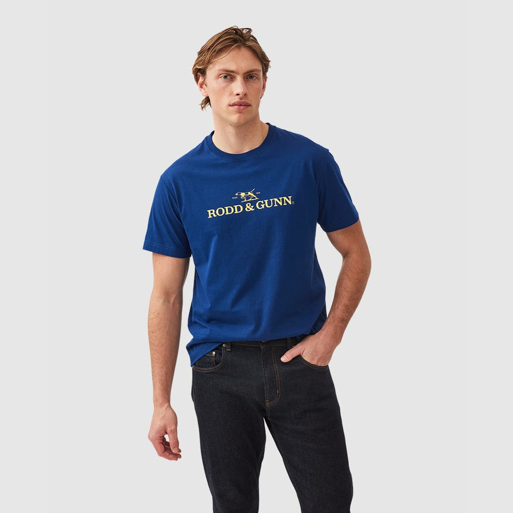 Rodd & Gunn Electric Blue Logo T-Shirt