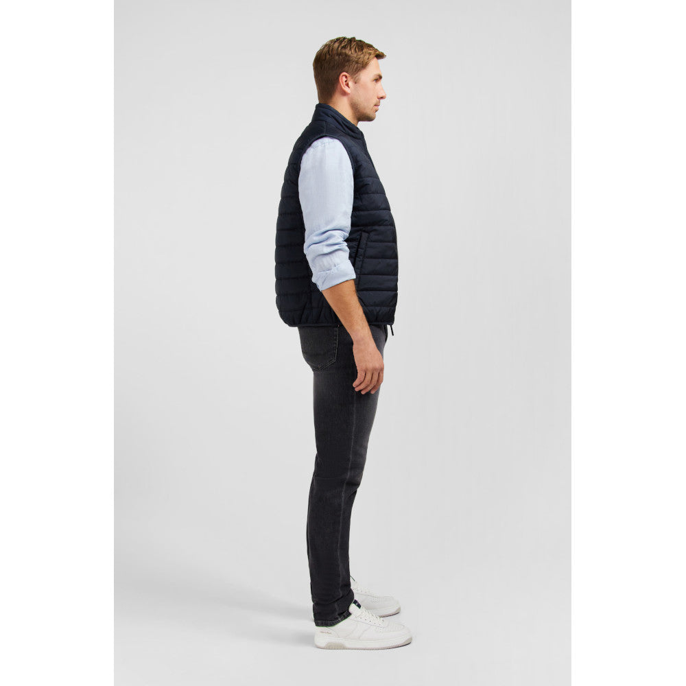 Eden Park Navy Blue Sleeveless Puffa Jacket