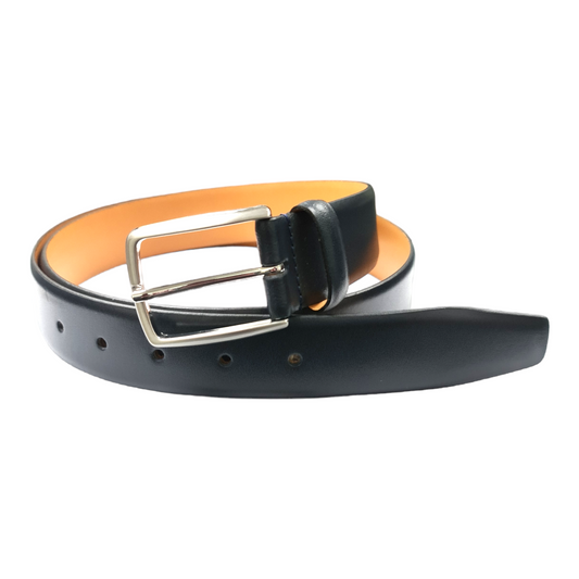 Wallace 1002 35mm Navy Leather Belt