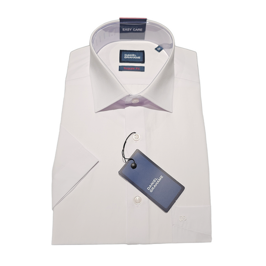Daniel Grahame White Short Sleeve Dress Shirt