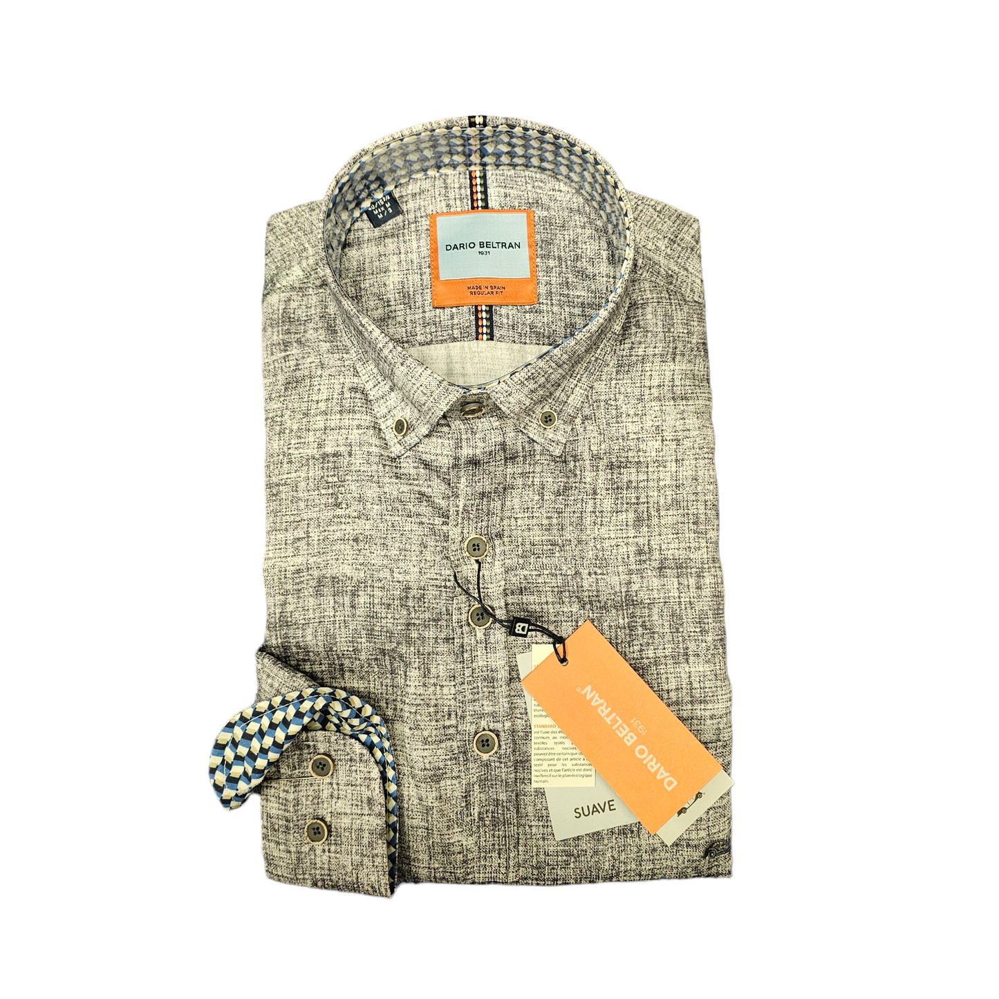 Dario Beltran Bejigar 433 Grey Casual Shirt