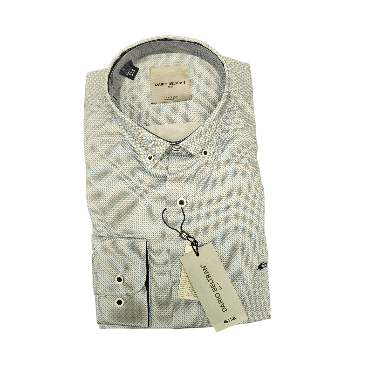 Dario Beltran Ampudia 210 Light Blue Long Sleeve Casual Shirt
