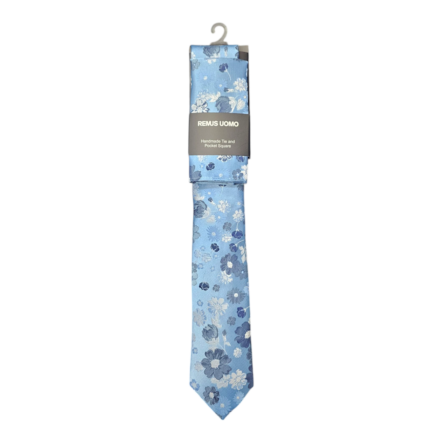 Remus Uomo TP4918 22 Blue Tie & Pocket Square Set