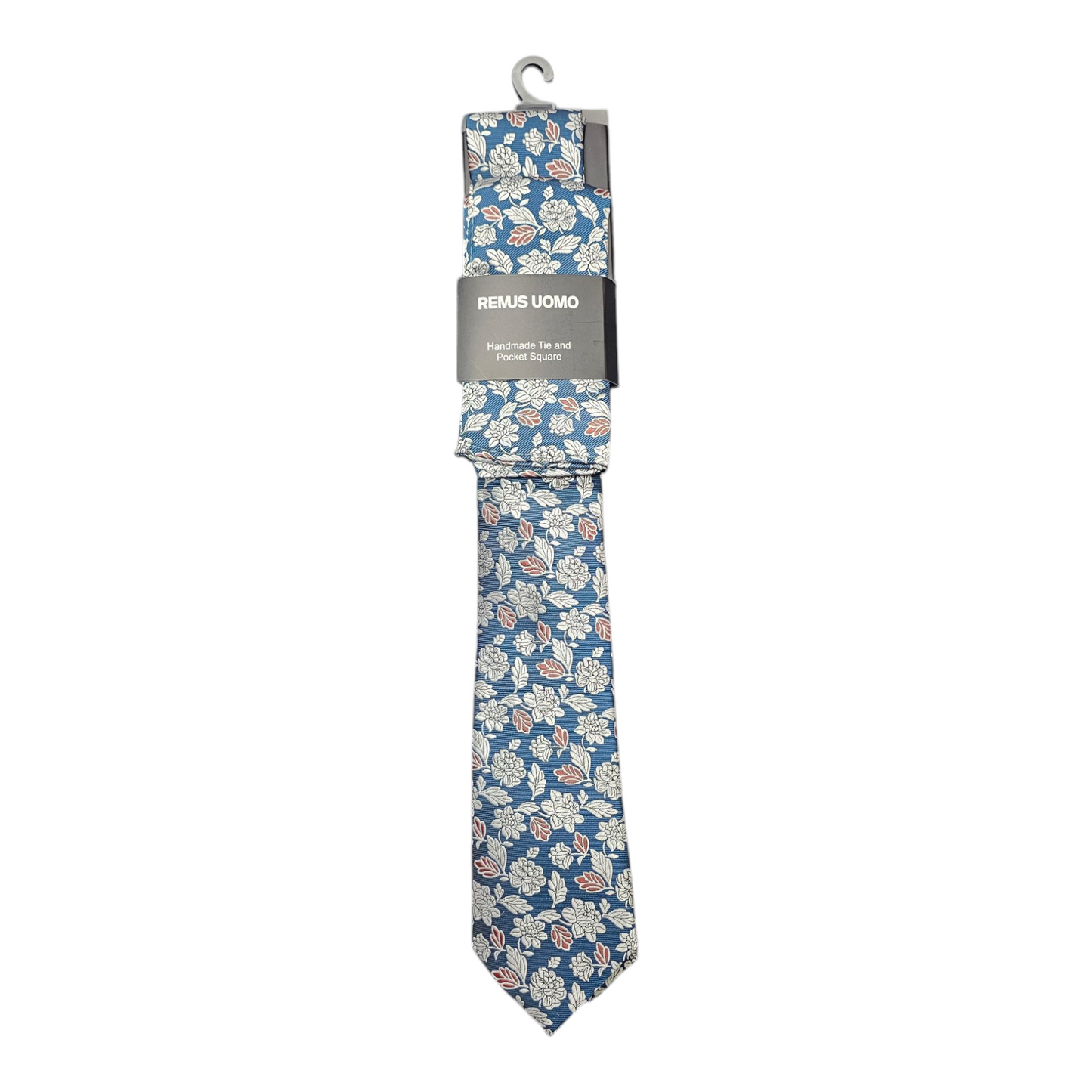 Remus Uomo Tp4884 26 Turquoise Tie & Pocket Square Set