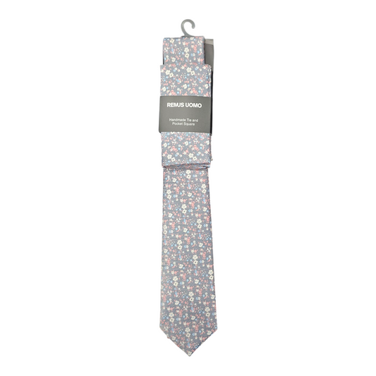 Remus Uomo TP4912 61 Light Pink Tie & Pocket Square Set