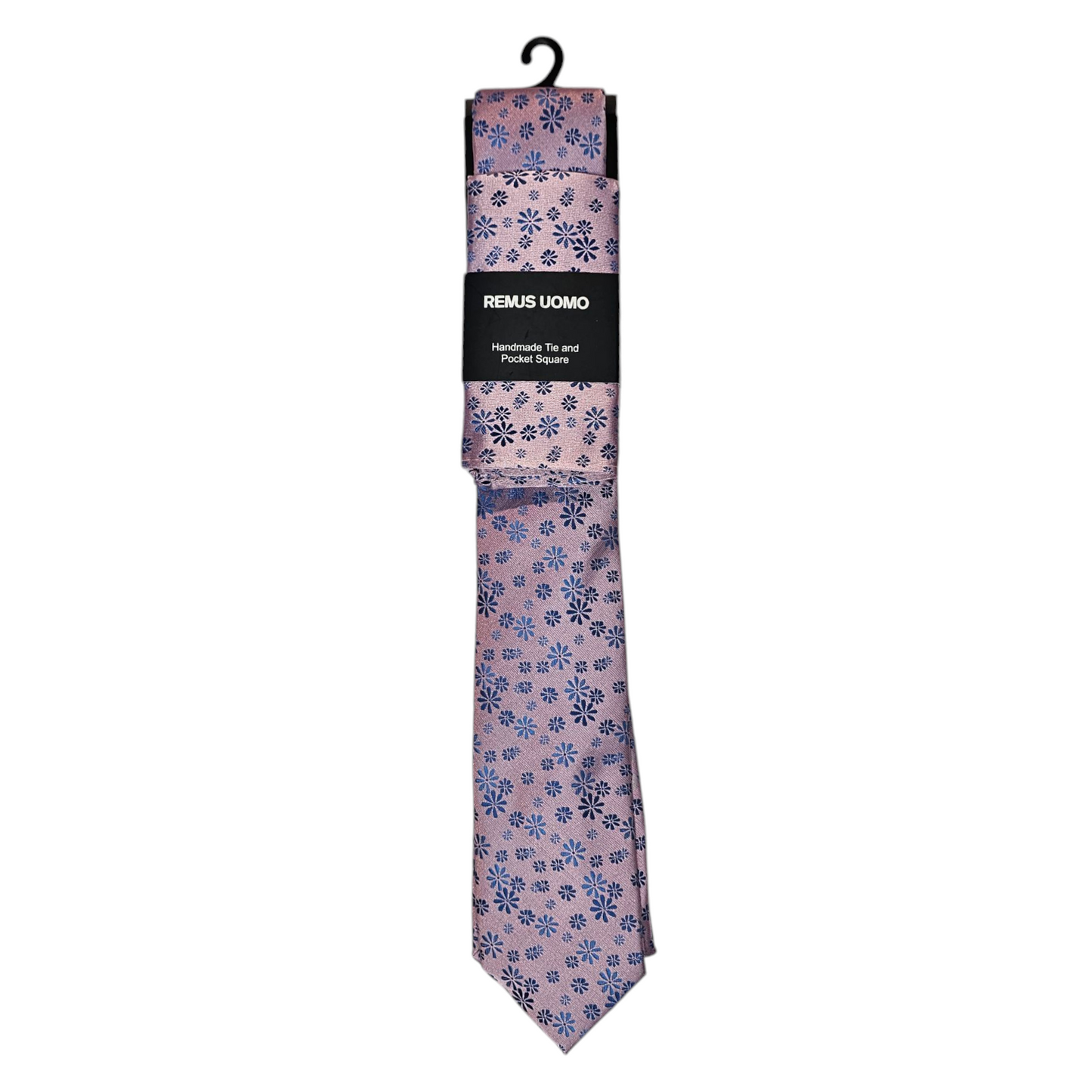 Remus Uomo TP4841 62 Pink Tie & Pocket Square Set