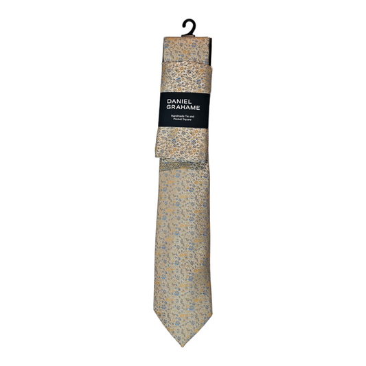 Daniel Grahame TP2373 51 Yellow Tie & Pocket Square Set