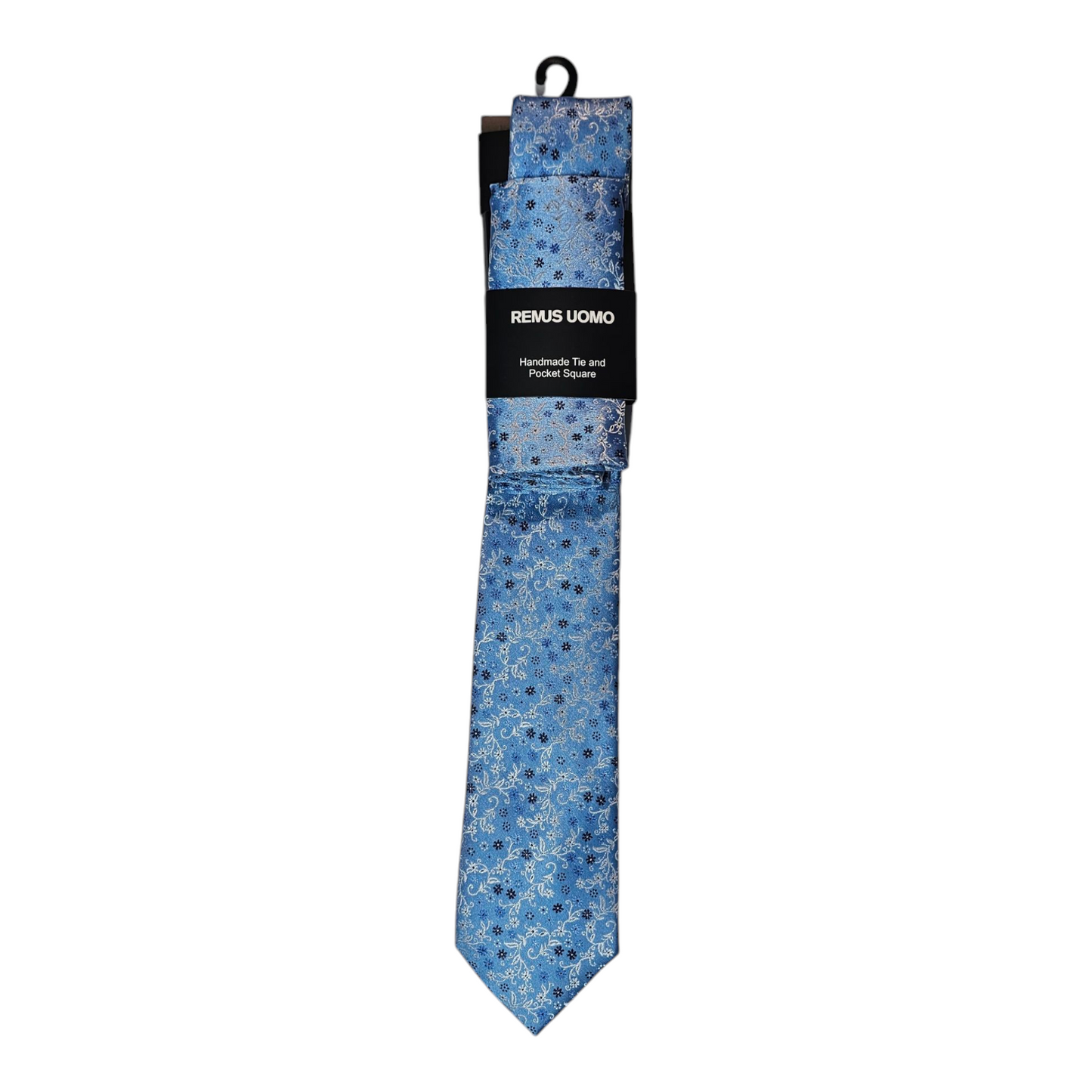 Remus Uomo TP4919 22 Blue Tie & Pocket Square Set