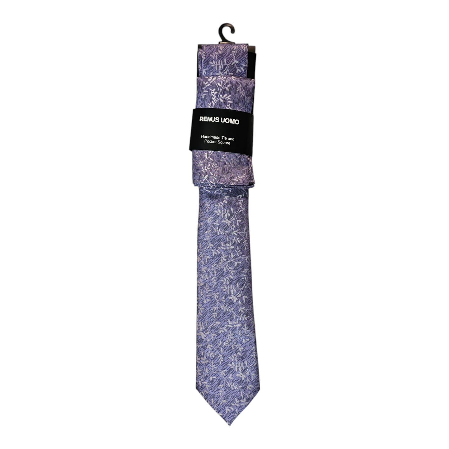 Remus Uomo TP4869 73 Lilac Tie & Pocket Square Set
