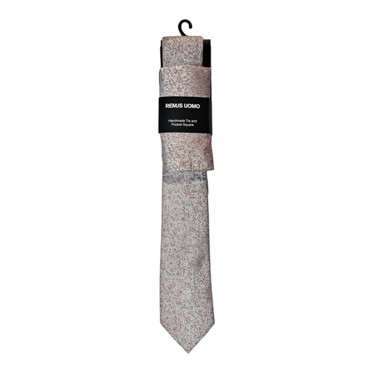 Remus Uomo TP4901 61 Pink Tie & Pocket Square Set