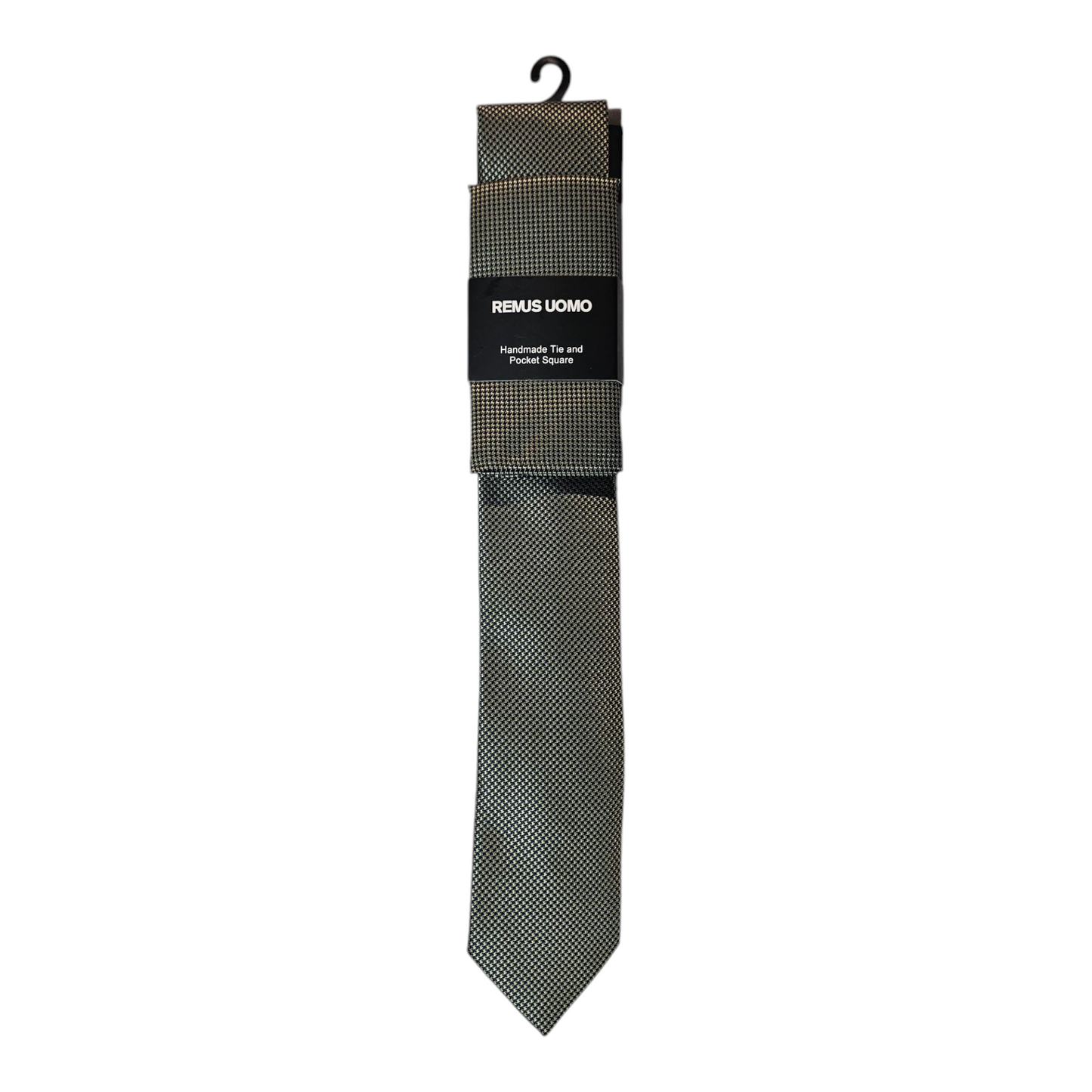 Remus Uomo Tp4870 35 Green Tie & Pocket Square Set