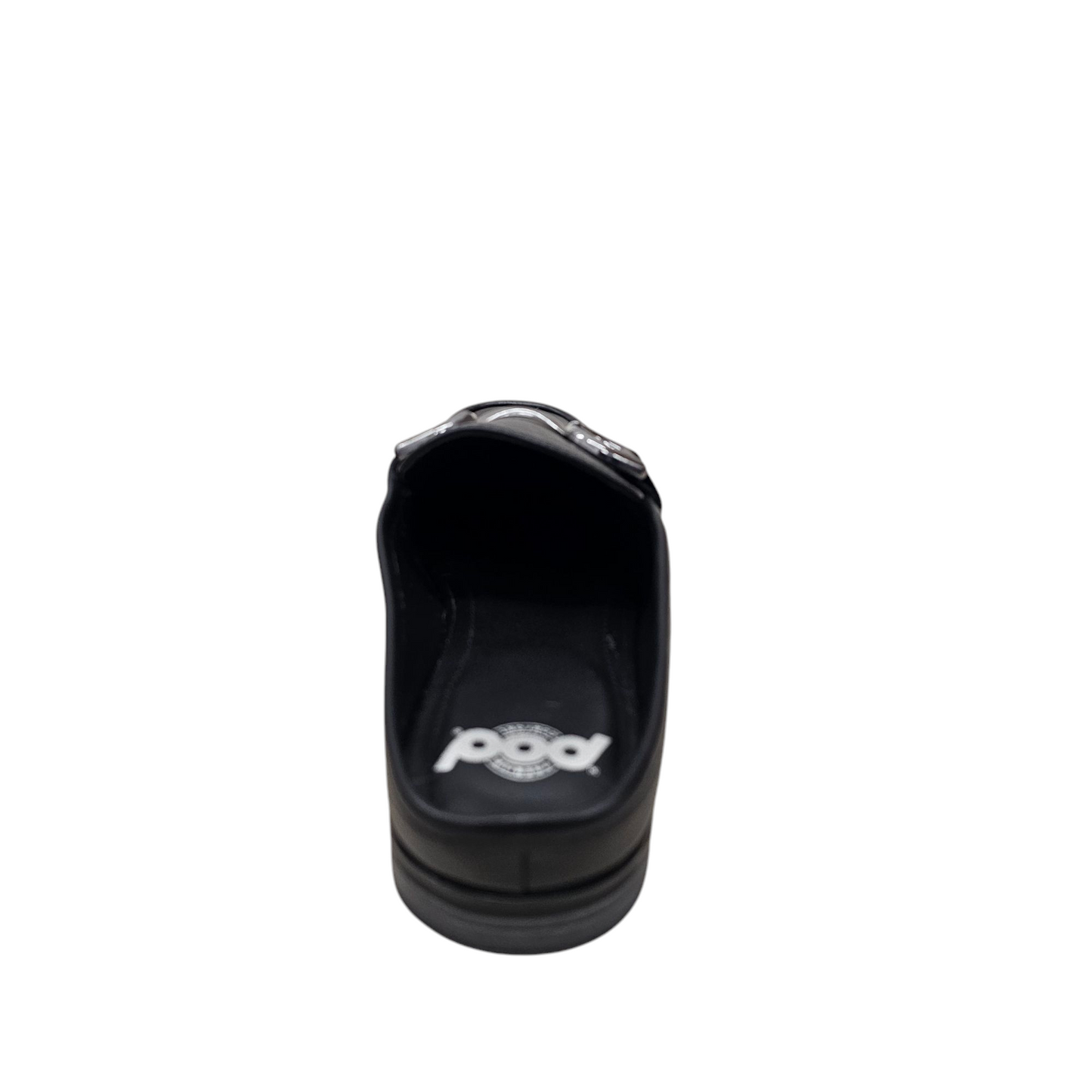 Pod Mila Black Leather Mule