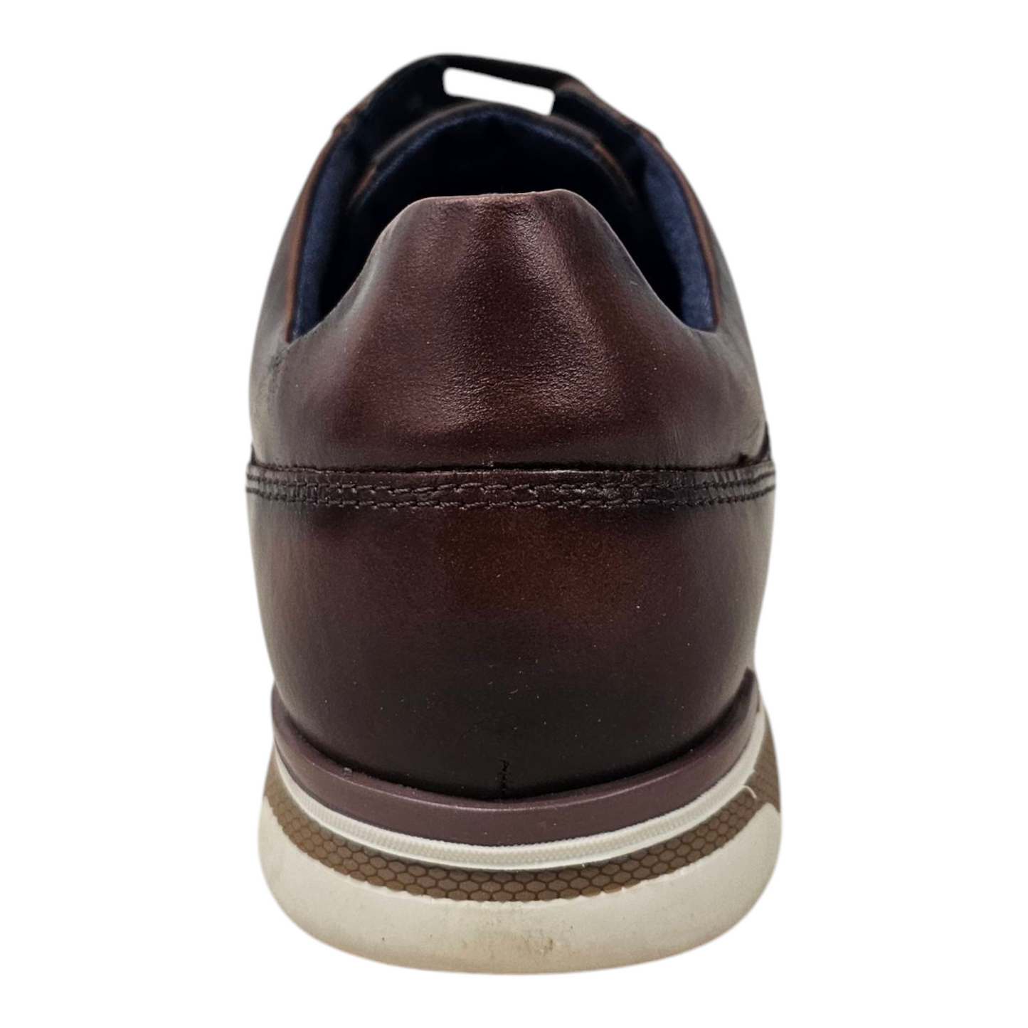 Pod Arrow Brown Leather Trainer