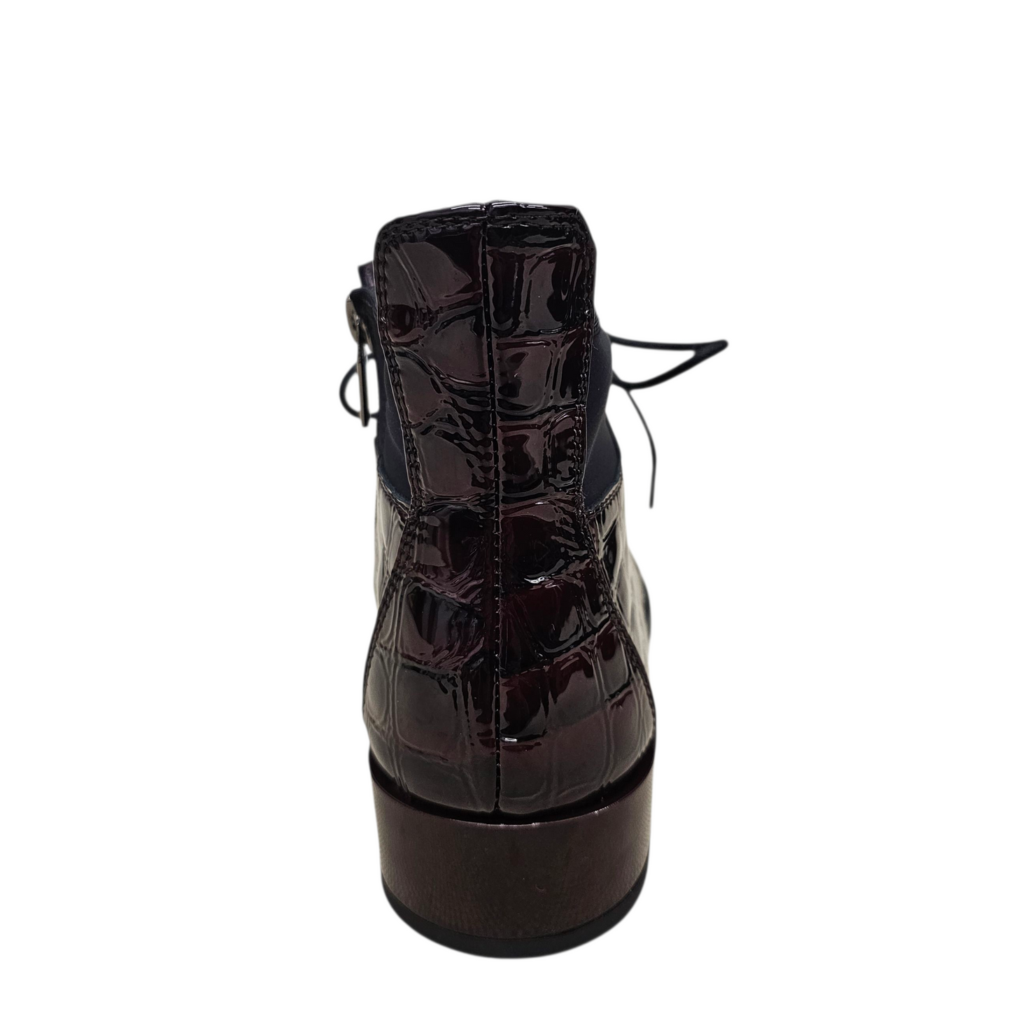 Loretta Vitale C3868D Wine Croc Boots