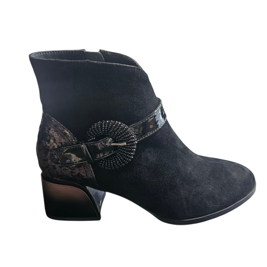 Loretta Vitale C3849A Black Gun Boots