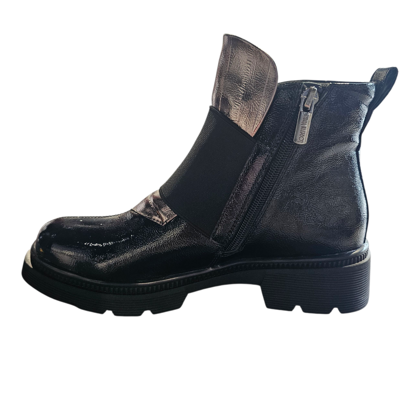 Loretta Vitale C3874B Gun Black Boots
