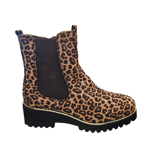 Lunar Nakita Ocelot Ankle Boots