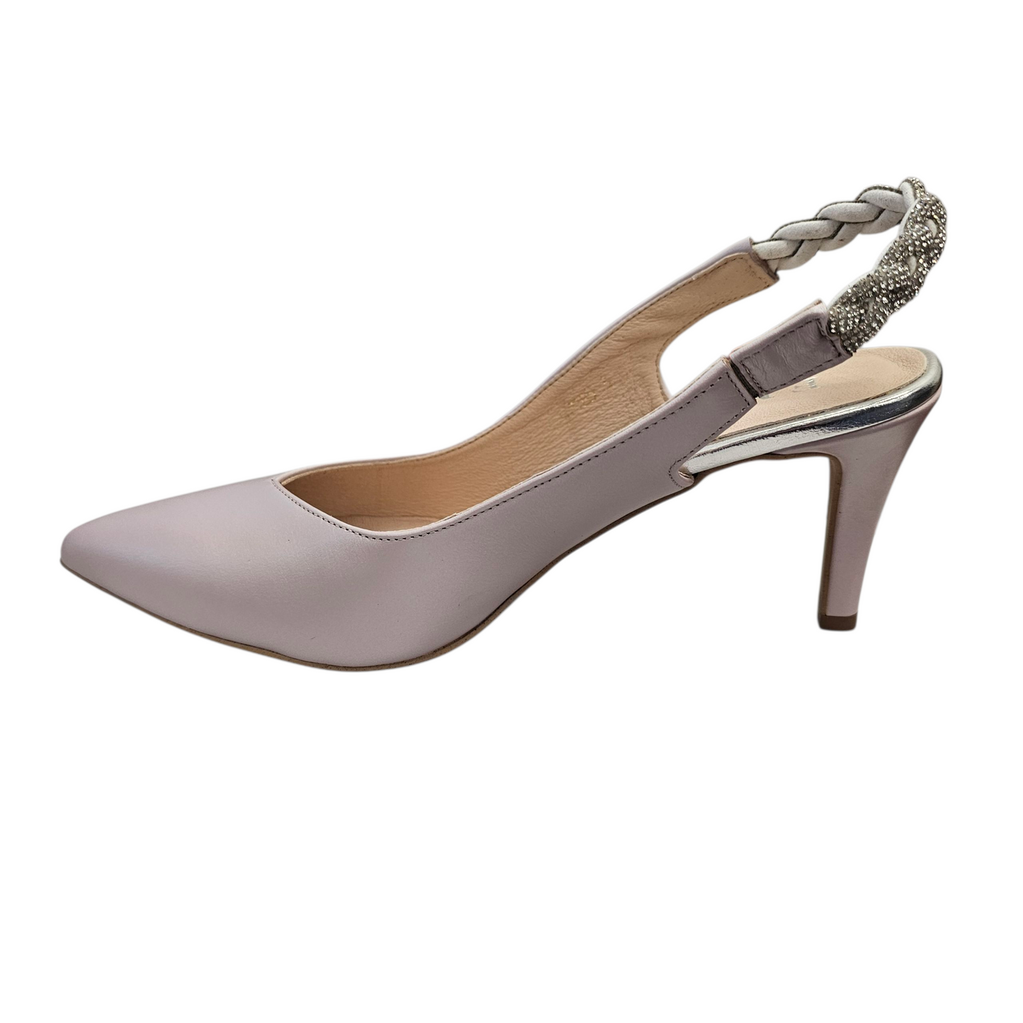 Emis S7985/821 624 Light Pink Silver Dress Shoes