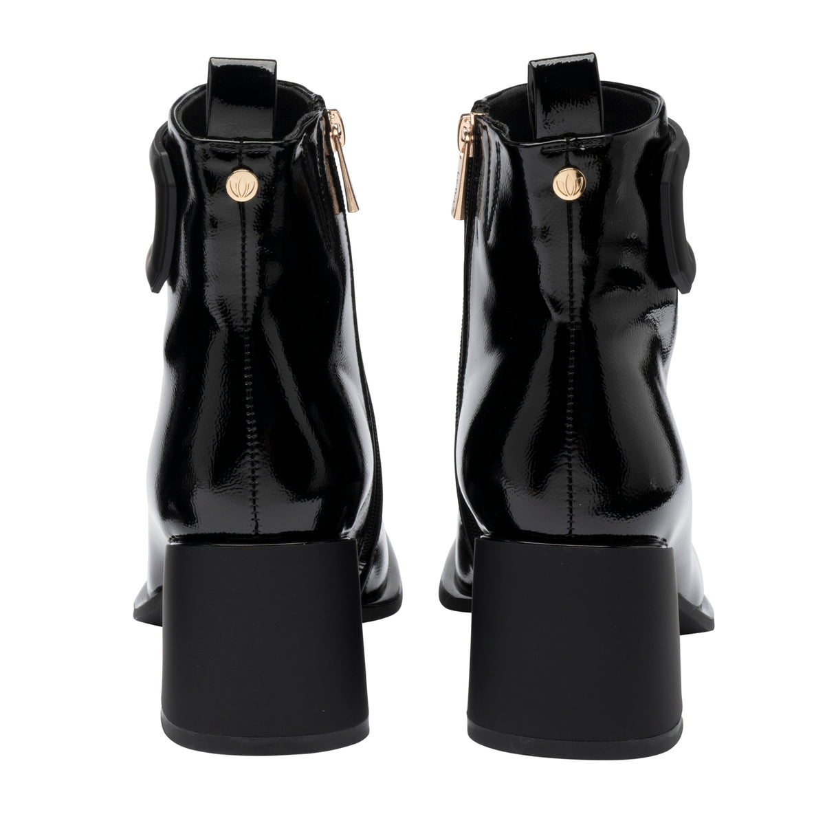 Lotus Quincy Black Patent Boots