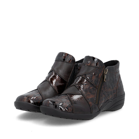 Remonte R7674-25 Brown Combination Short Boots