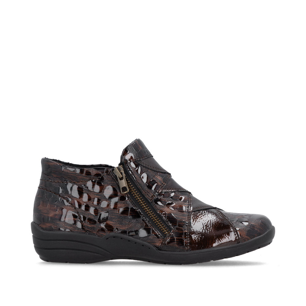 Remonte R7674-25 Brown Combination Short Boots