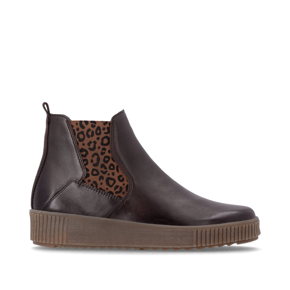 Remonte R7994-27 Brown Combination Mid Height Boots
