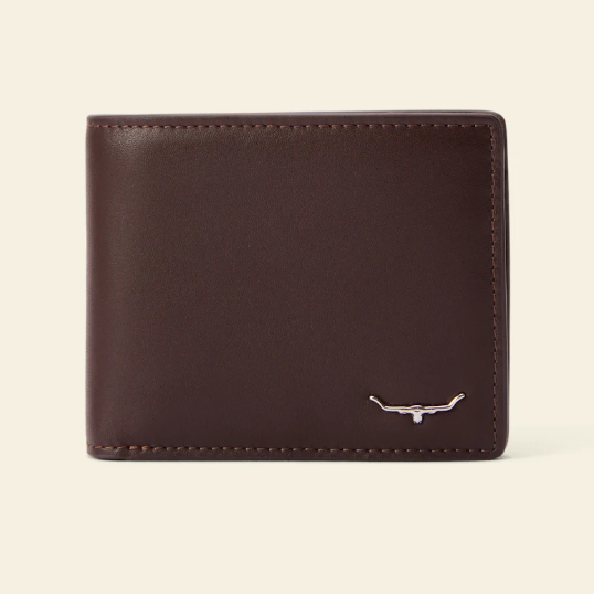 RM Williams Chestnut Bifold Wallet with Pocket Wallet