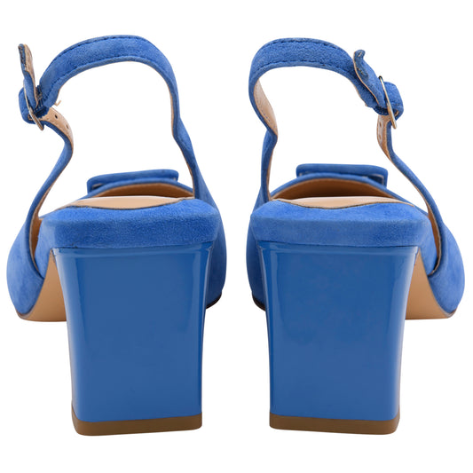 Lotus Rochelle Cornflower Blue Suede Shoe