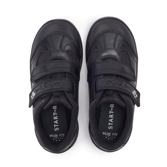 Start Rite Rocket Black Leather School Shoes