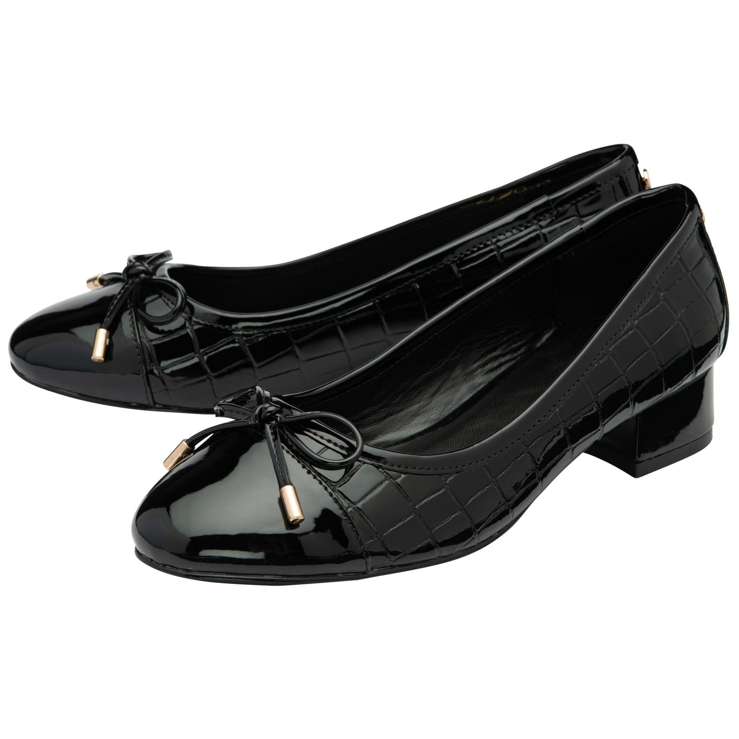Lotus ULS434 Rush Black Croc Casual Shoes