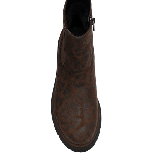 Lotus Selma Brown Leopard Boots