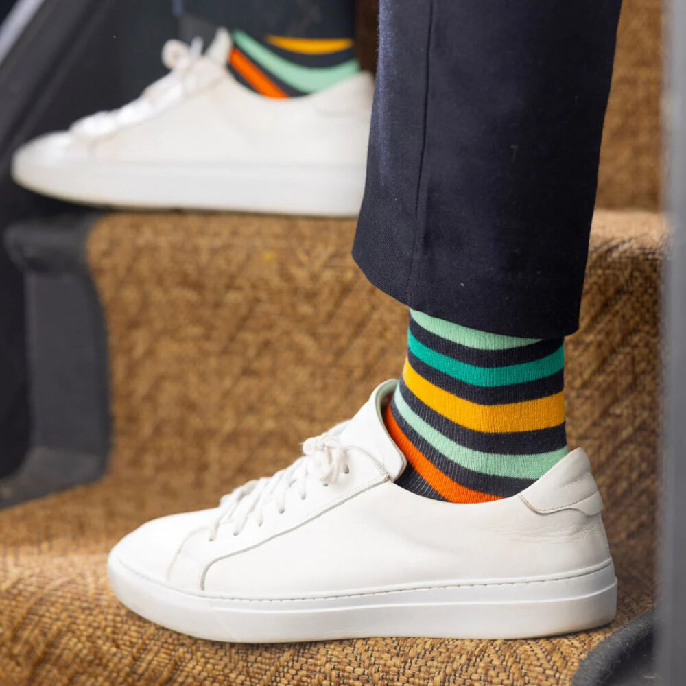 Swole Panda Gradient Striped Socks