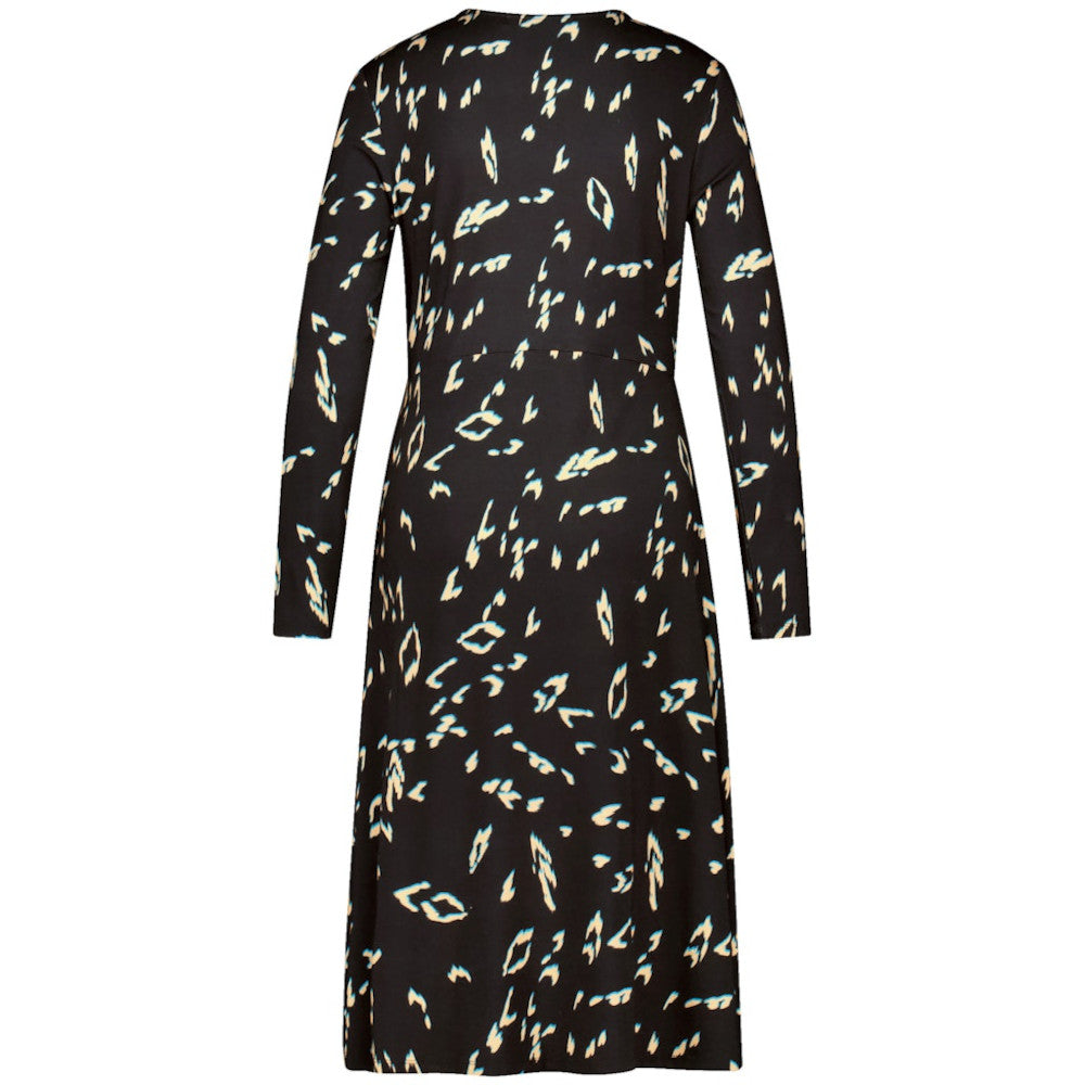 Taifun 681403 16318 1102 Black Pattern Dress