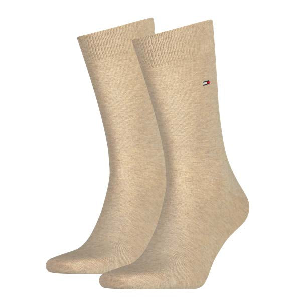 Tommy Hilfiger 371111 369 Beige Two Pack Plain Beige Socks