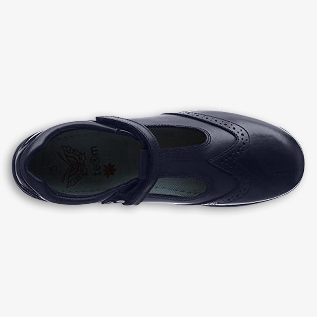 Term Janine Black School Shoes