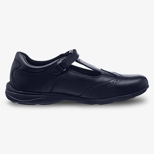 Term Janine Black School Shoes