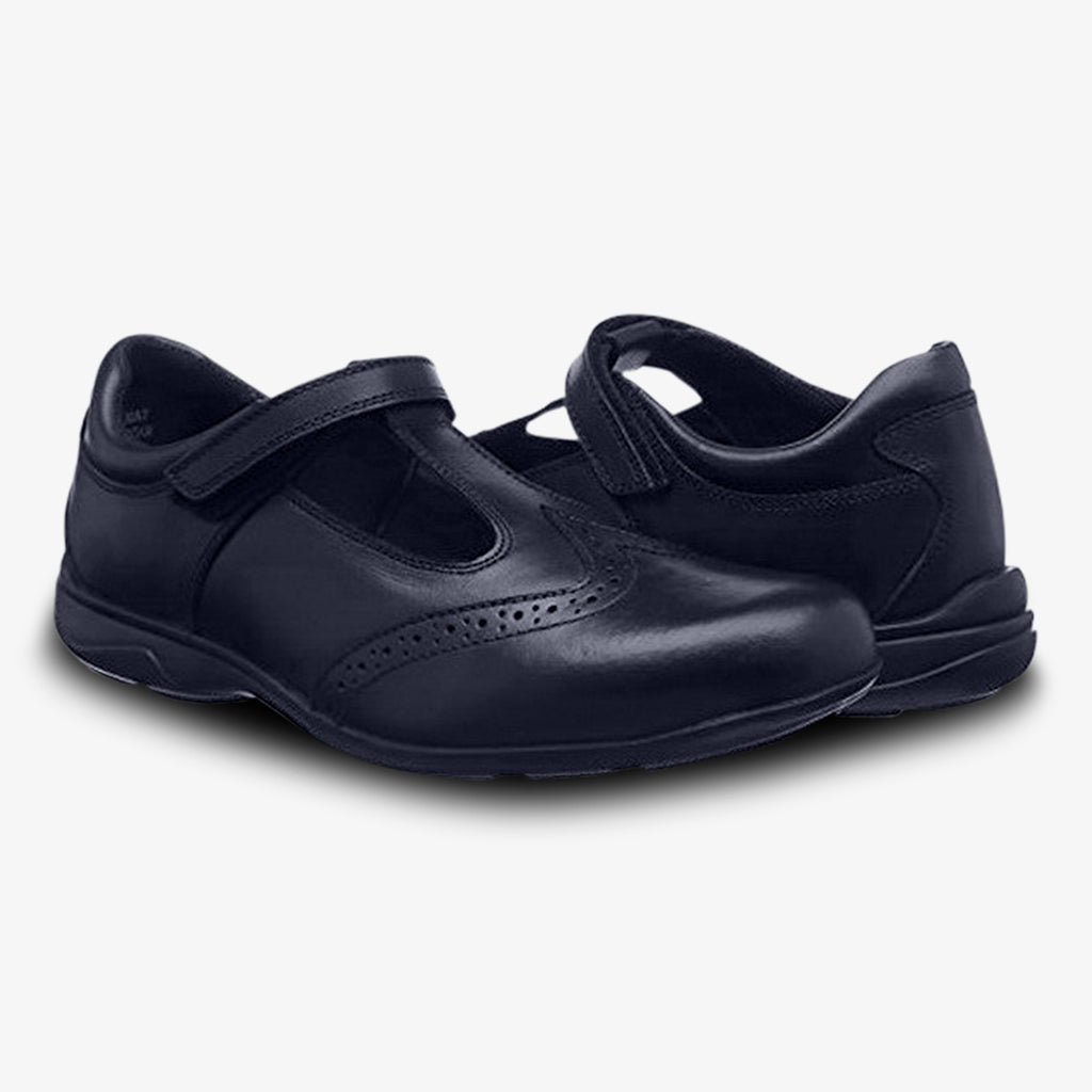 Term Janine Black School Shoes