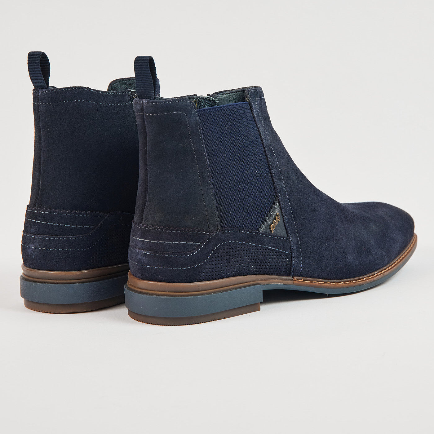 Pod Troy Navy Suede Boots