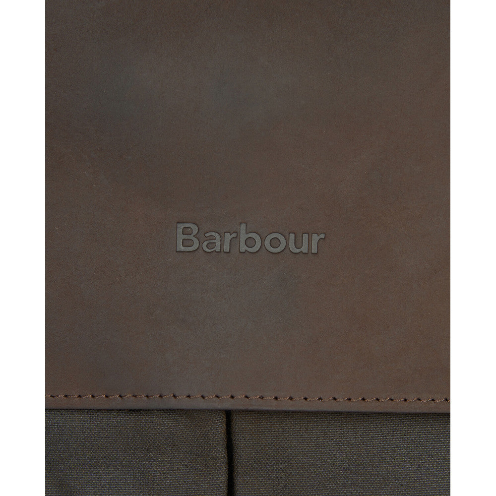 Barbour Olive Wax Briefcase