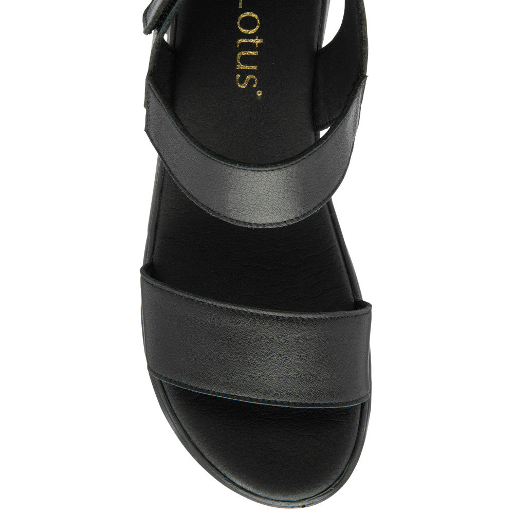 Lotus Facchini Black Sandals