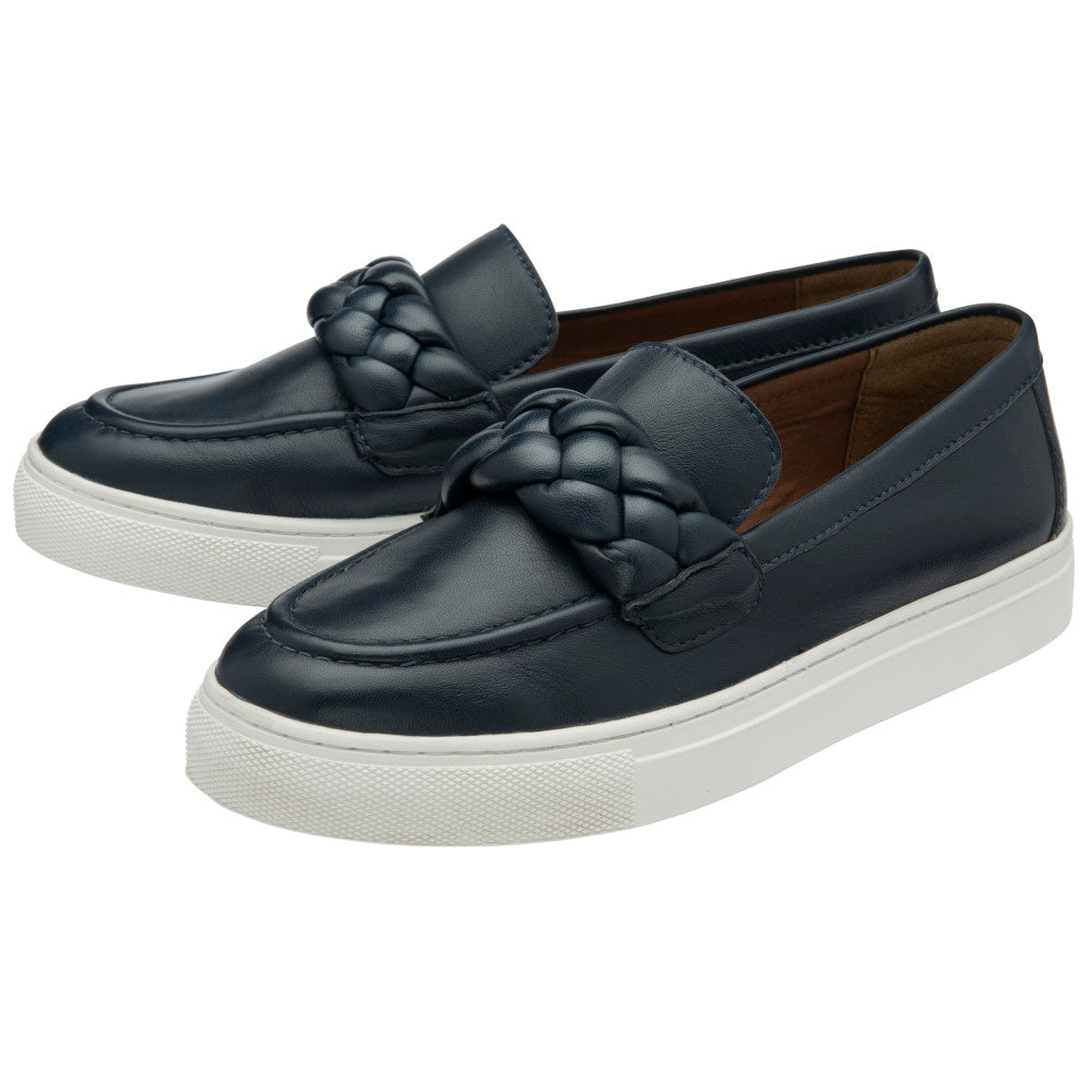 Lotus Bertie Navy Loafers
