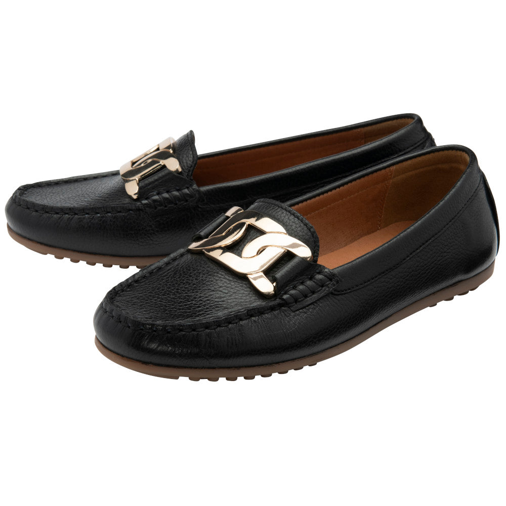 Lotus Martino Black Shoe