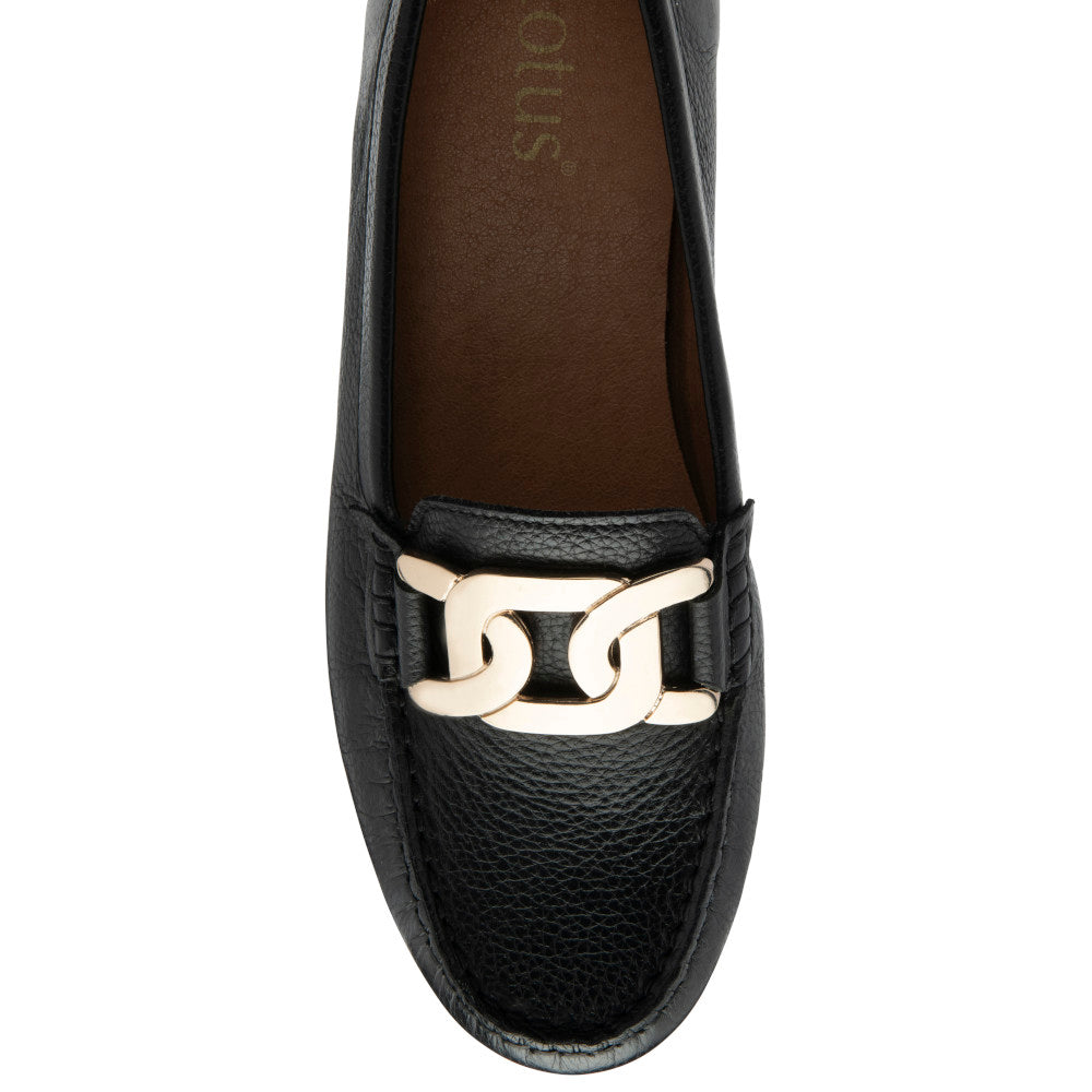 Lotus Martino Black Shoe
