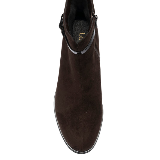 Lotus Unez Brown Microfibre Boots
