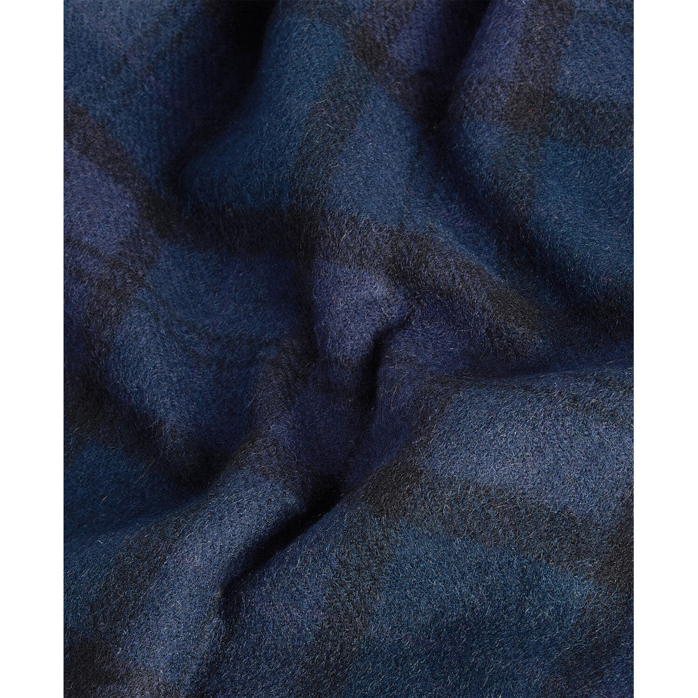 Barbour Tartan Lambswool Black Slate Scarf