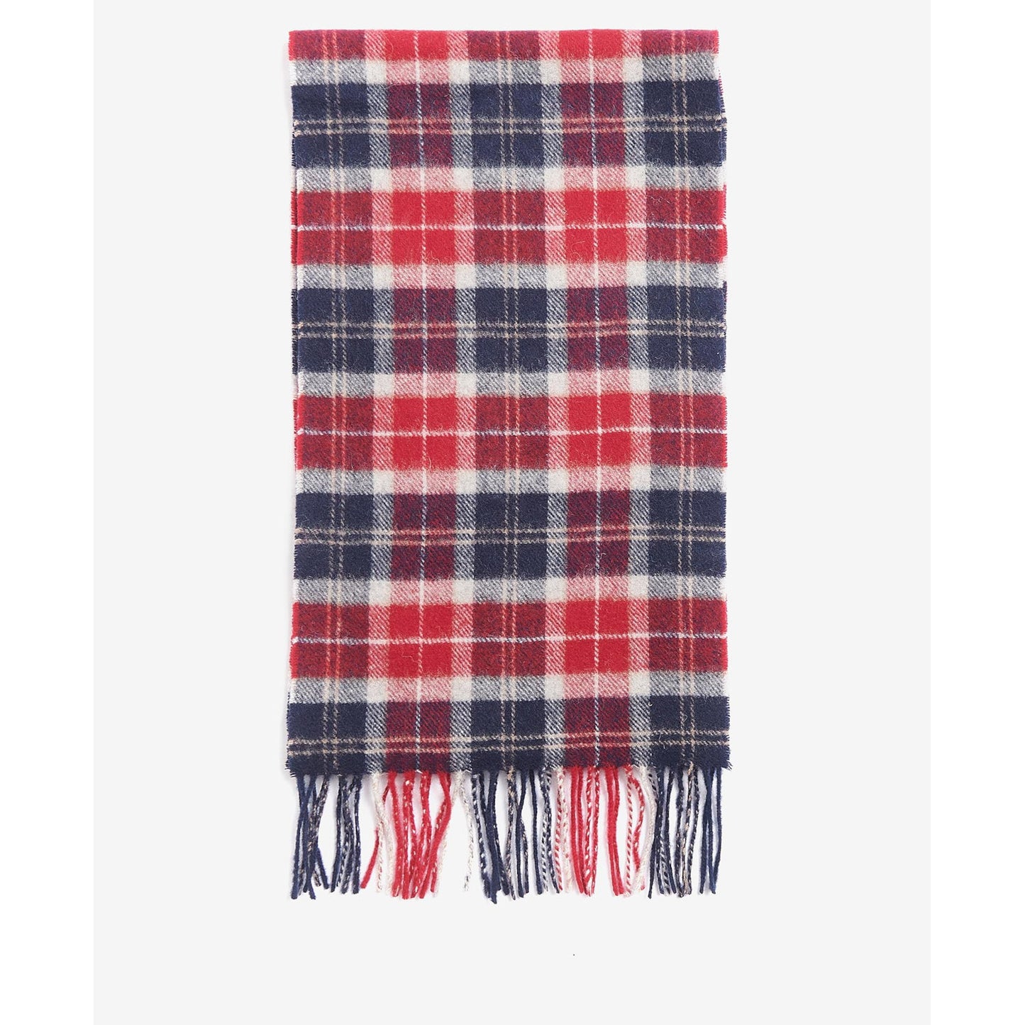 Barbour Tartan Lambswool Cranberry Scarf