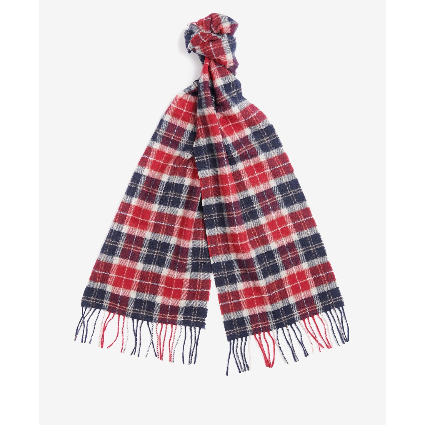 Barbour Tartan Lambswool Cranberry Scarf