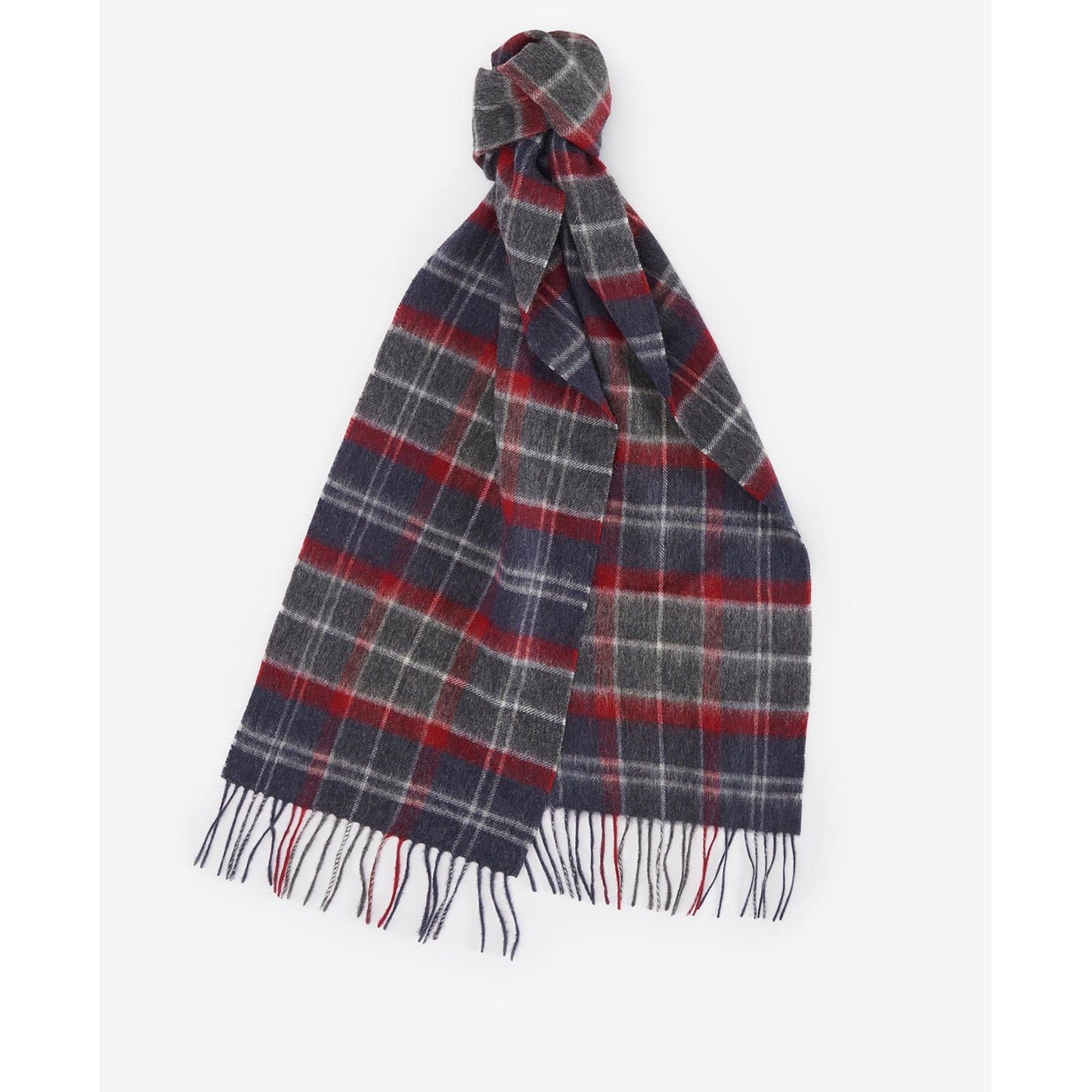 Barbour Tartan Cashmere Blue Granite Scarf