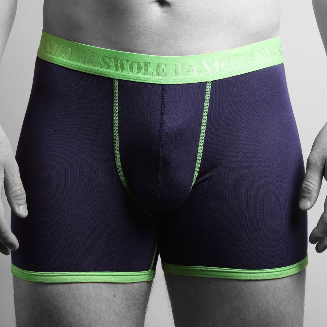 Swole Panda Navy / Leaves Boxers Twin Pack