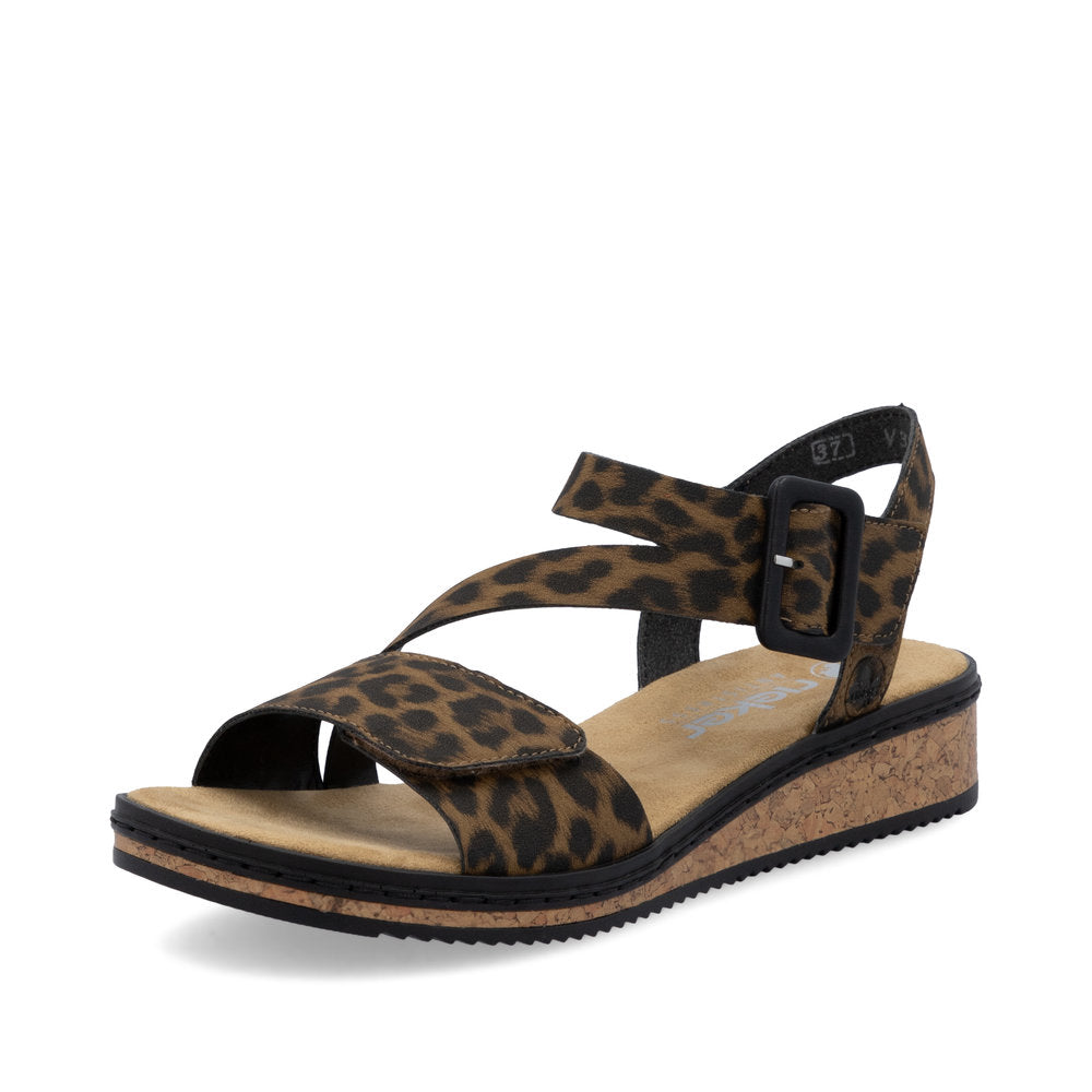 Rieker V3660-90 Brown Sandals